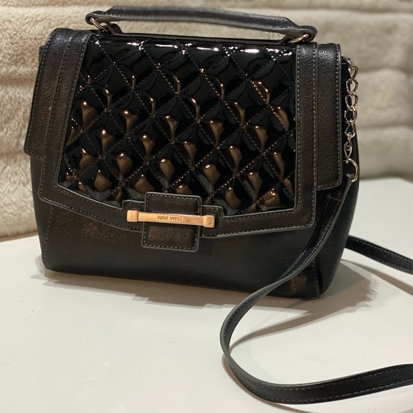Nine West Handbags - Nine West crossbody bag with tufted patent leather